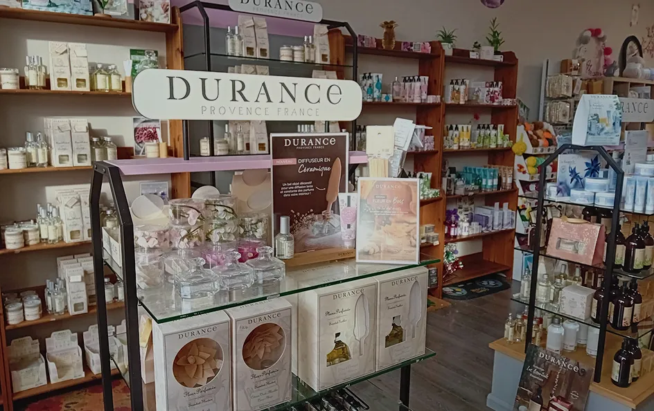 Boutique Durance Provence produits cosmétiques et parfums artisanaux bien-être
