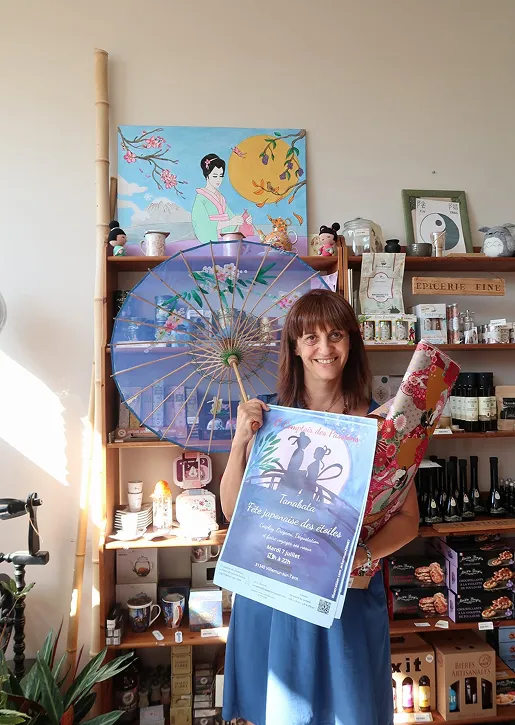 Présentation d’un festival japonais à la boutique