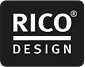 Logo Rico Design élégant et minimaliste en noir et blanc